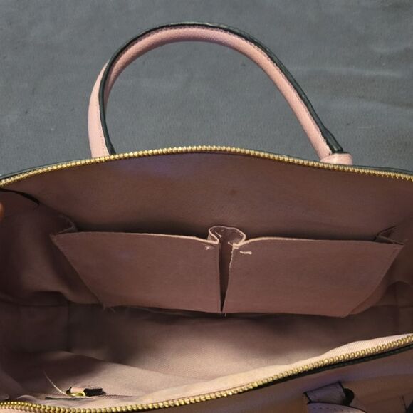 Merona Pink Shoulder Bag with Structured Design and Metal Accents - Picture 6 of 7